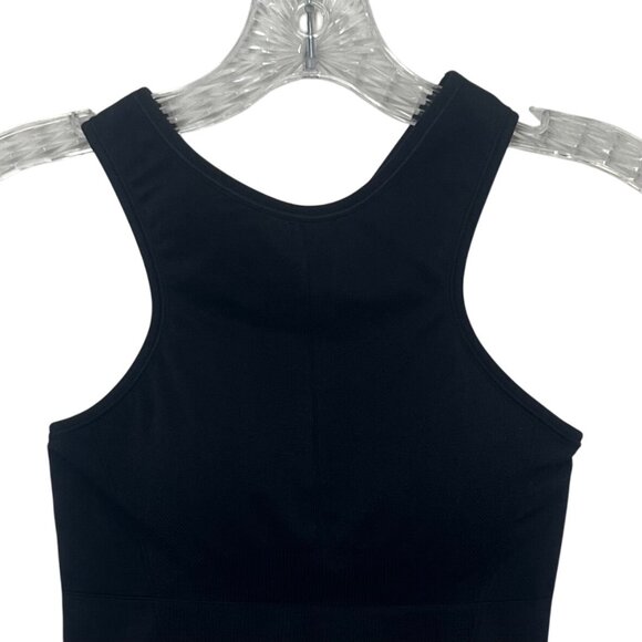 All In Motion Seamless Racer Midline Sports Bra Womens Medium Black New - Picture 3 of 9